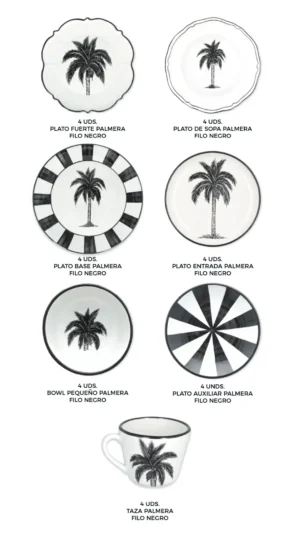 Colección de vajillas CARTAGENA Serie Origen