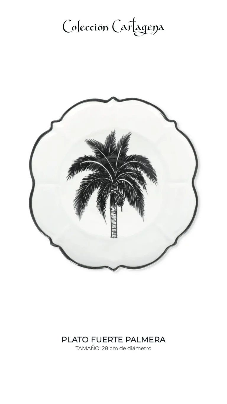 Colección de vajilla CARTAGENA Serie Origen (filo negro)