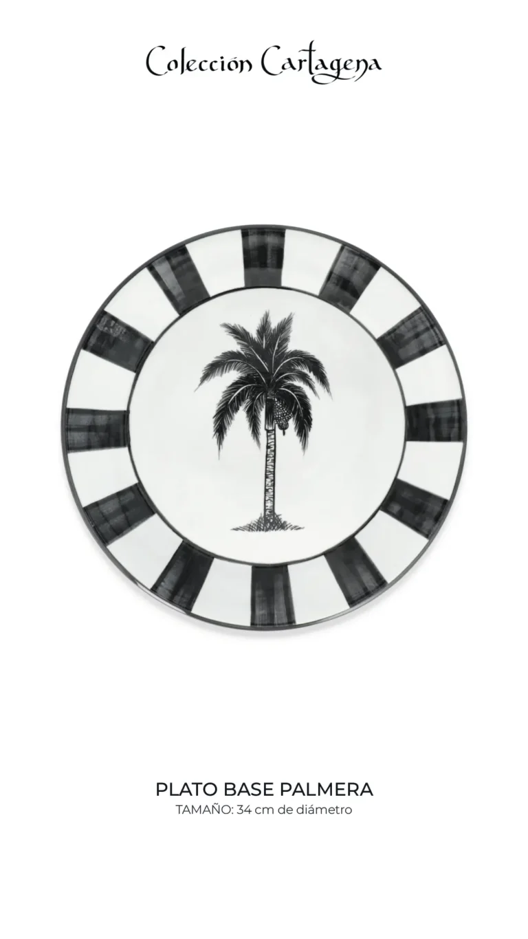 Colección de vajilla CARTAGENA Serie Origen (filo negro)