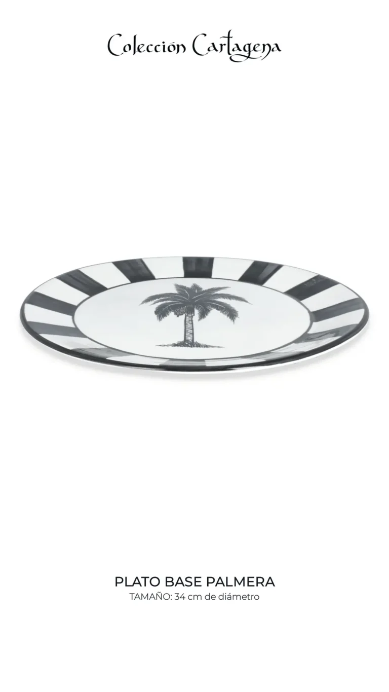 Colección de vajilla CARTAGENA Serie Origen (filo negro)