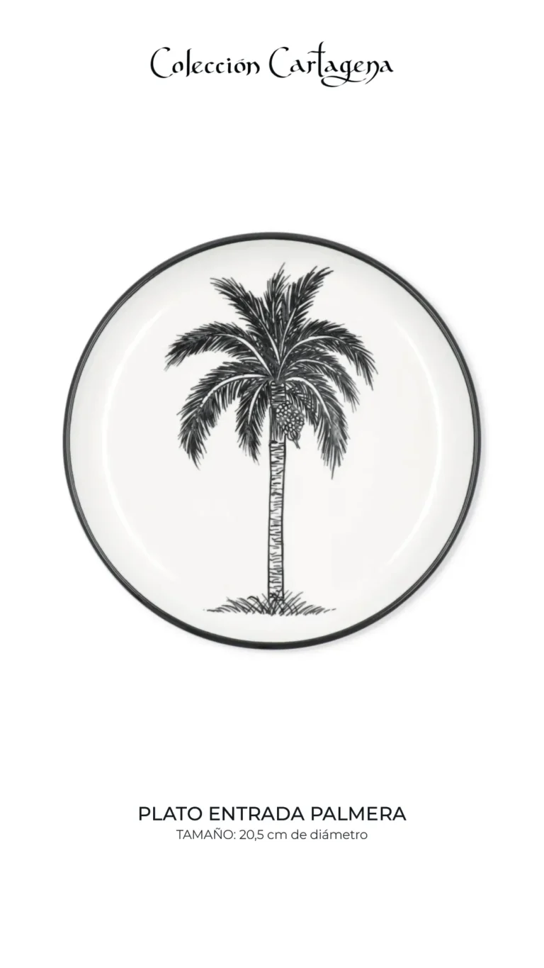 Colección de vajilla CARTAGENA Serie Origen (filo negro)