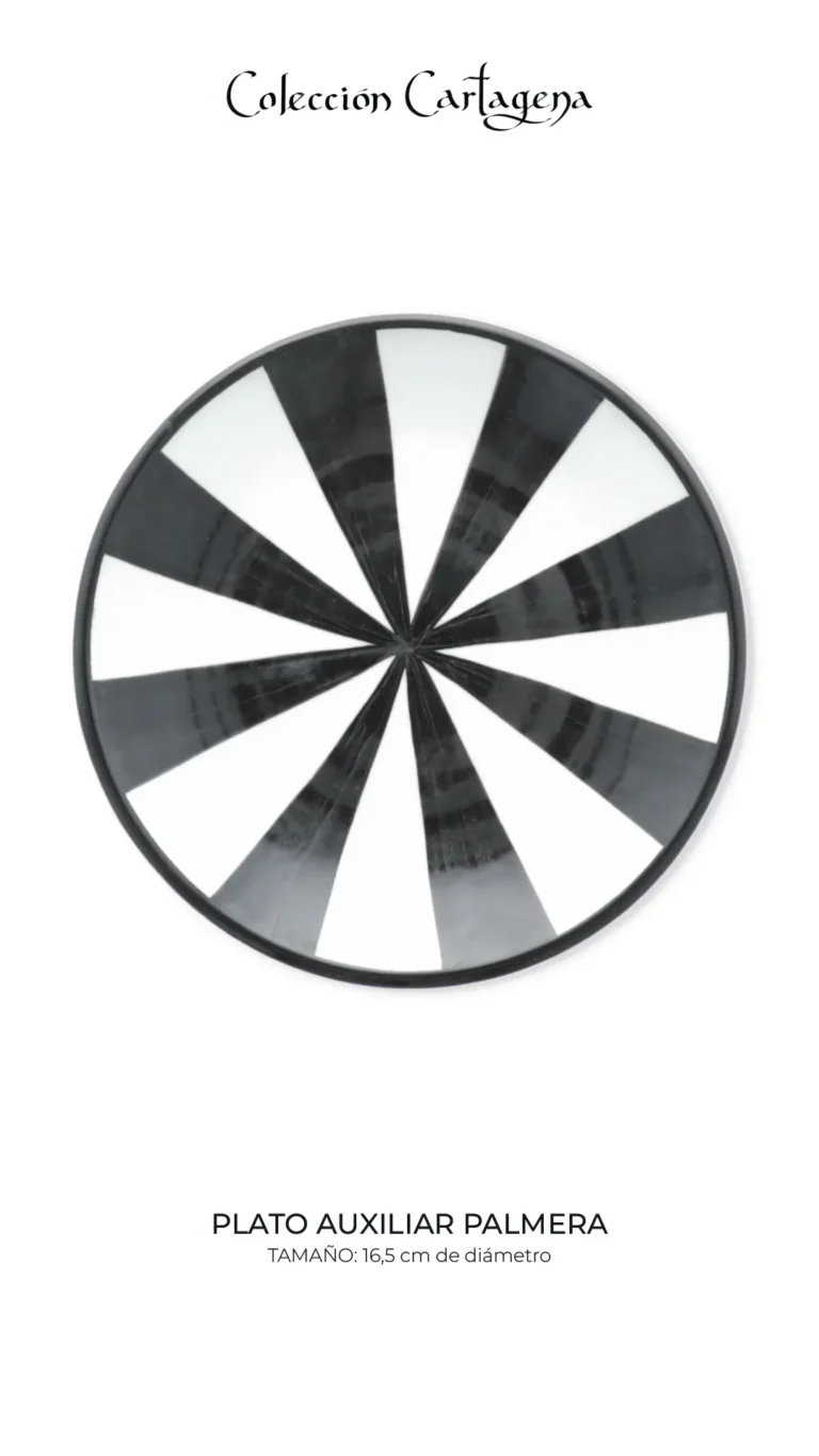 Colección de vajilla CARTAGENA Serie Origen (filo negro)