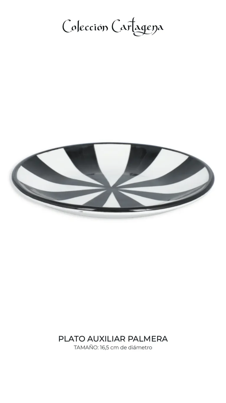 Colección de vajilla CARTAGENA Serie Origen (filo negro)