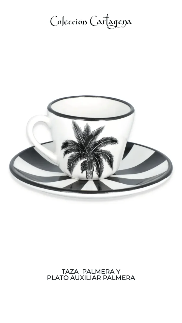 Colección de vajilla CARTAGENA Serie Origen (filo negro)