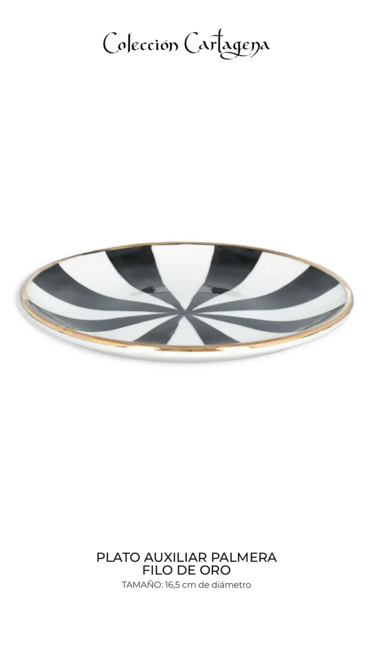 Vajilla Colección Cartagena Serie Origen filo dorado